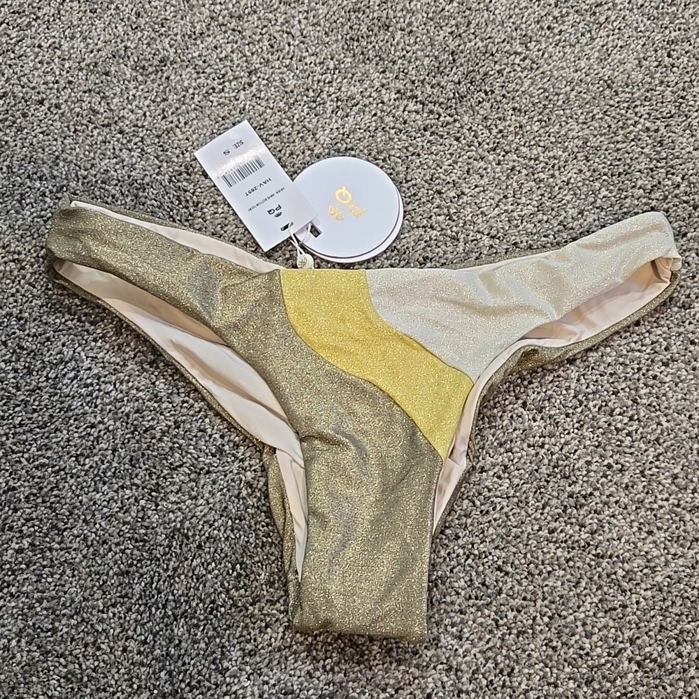 NWT PQ Women Haven Wave Bottom Teeny Swim Sz S